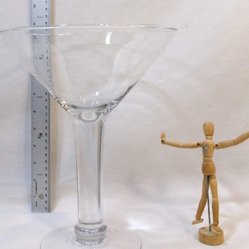 Extra Large Martini Glass 8" wide x 10" tall